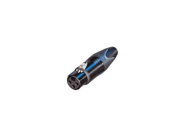 Neutrik 3 pin XLR Hun Sort NC3FXX-BAG 