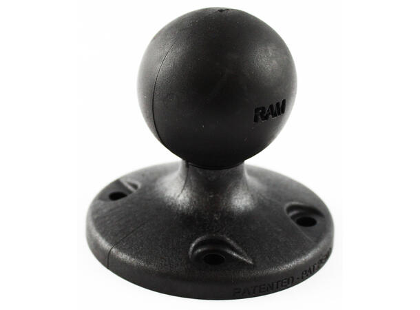 RAM Mount Composite Round Plate wih Ball 1.5'' Rubber Ball / 2.5'' Base 