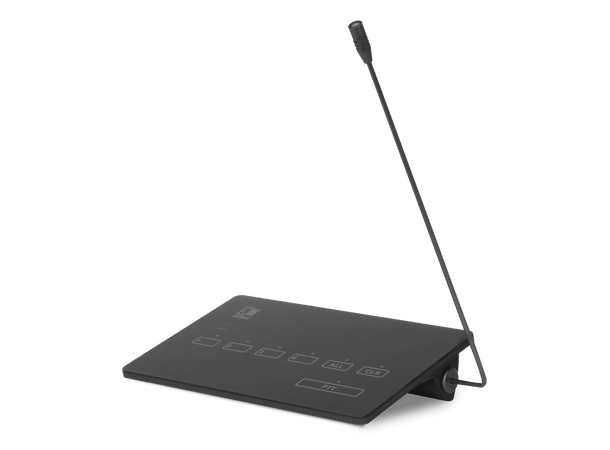 Audac Basemikrofon MPX48 Paging Electret Touch 4 soner RJ45 Bus 