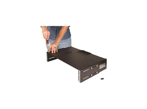 Lande Topp/bunnplate for Set&Stack 19" Justerbar topp-/bunnplate | Svart 