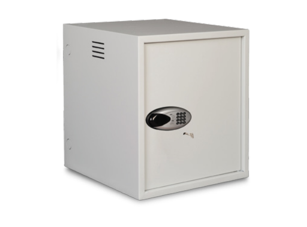 Lande Veggskap Grå 12U B600xD600 ANTIvandal|m/Kodelås 