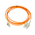 LinkIT fibersnor OS2 LC/SC 1.5m Duplex | SM | LSZH | Orange
