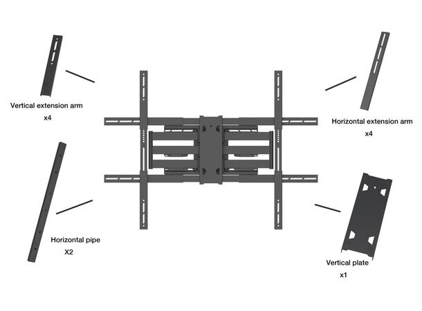 Multibrackets Flexarm Pro extender kit 1200x900, 