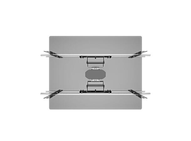 Multibrackets Gulvstativ 180 HD B2B Svart, 75Kg, 800x400, 55-80" 