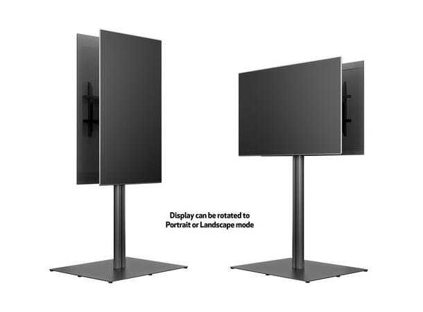 Multibrackets Gulvstativ 180 HD B2B Svart, 75Kg, 800x400, 55-80" 