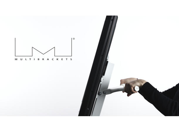 Multibrackets Gulvstativ Tilt & Roll Hvit, 400x400, 40Kg, 32-55" 