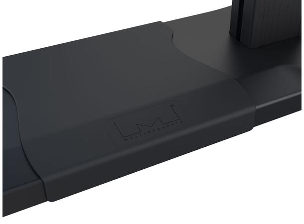 Multibrackets Gulvtralle dual 180 HD AV Svart, 90Kg, 1000x600, 60-100" 