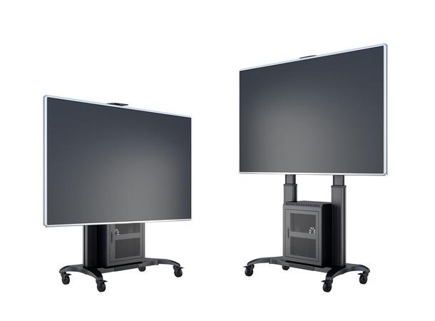 Multibrackets Gulvtralle dual 180 HD AV Svart, 90Kg, 1000x600, 60-100" 