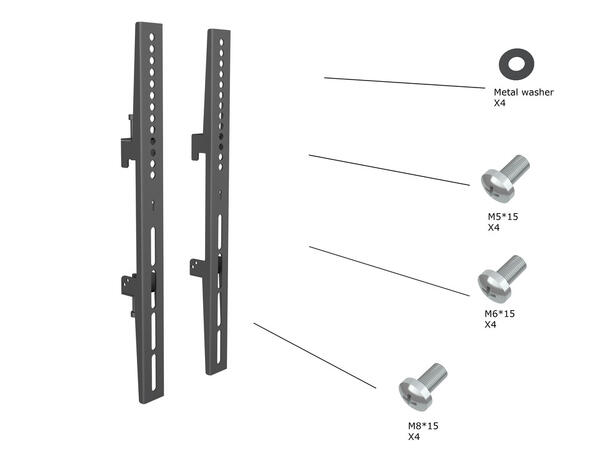 Multibrackets Pro Series  Fixed arms 400