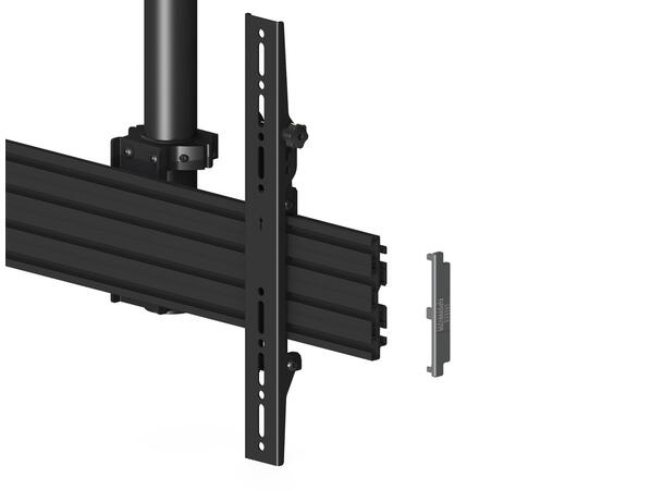 Multibrackets Pro takfeste MBC1UX2 dual 600x400, 100 Kg, 58-155cm, 2 x 40-65" 