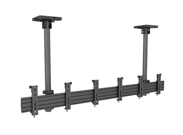Multibrackets Takfeste Pro MBC3X1U Svart, 200x200, 90Kg, 3 x 27-32" 