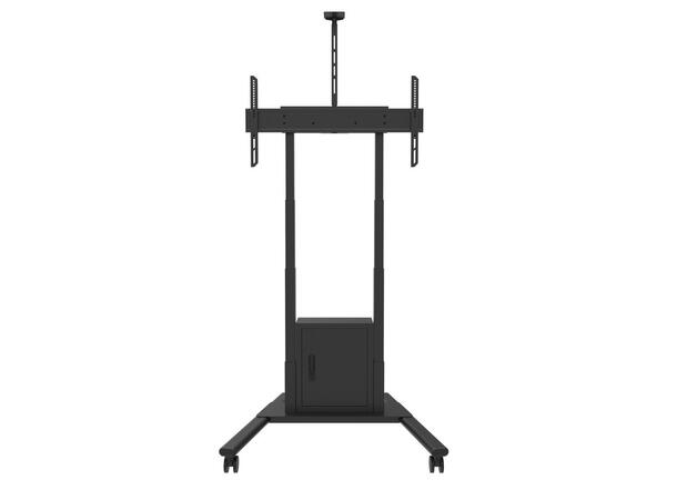 Multibrackets Tralle motor Floorstand120 120Kg,65 cm høydejust, 42-100",Svart 