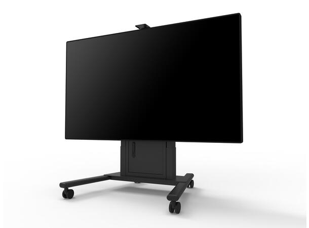 Multibrackets Tralle motor Floorstand120 120Kg,65 cm høydejust, 42-100",Svart 