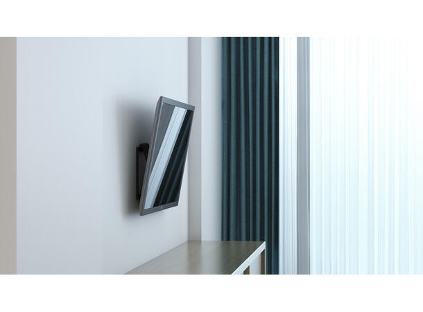 Multibrackets Veggfeste Medium tilt Svart,75Kg, 400x400, 32-65" 
