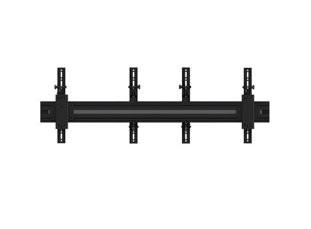 Multibrackets Veggfeste PRO MBW2U Tilt 70Kg pr skjerm,VESA 600x400, Sort,40-65" 