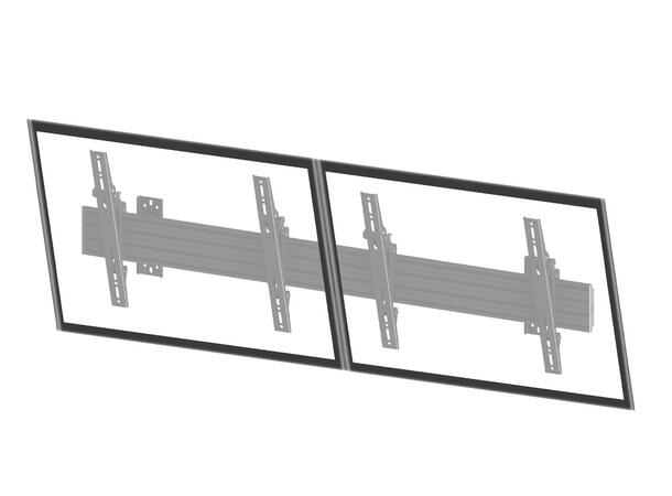 Multibrackets Veggfeste PRO MBW2U Tilt 70Kg pr skjerm,VESA 600x400, Sort,40-65" 
