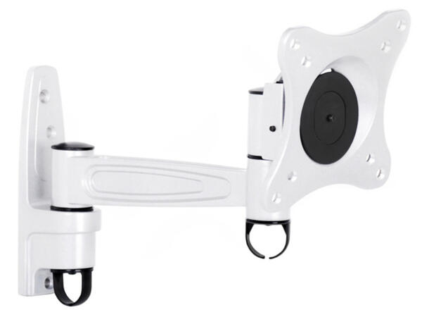 Multibrackets Veggfeste flexarm 360 II Hvit, VESA 75 100 200, 15 Kg 