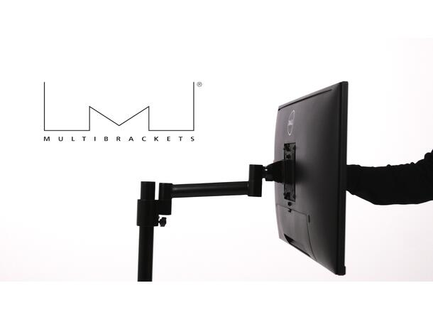 Multibrackets bordstativ Single I Sort, Officeline, VESA 75, 100, 15-30" 