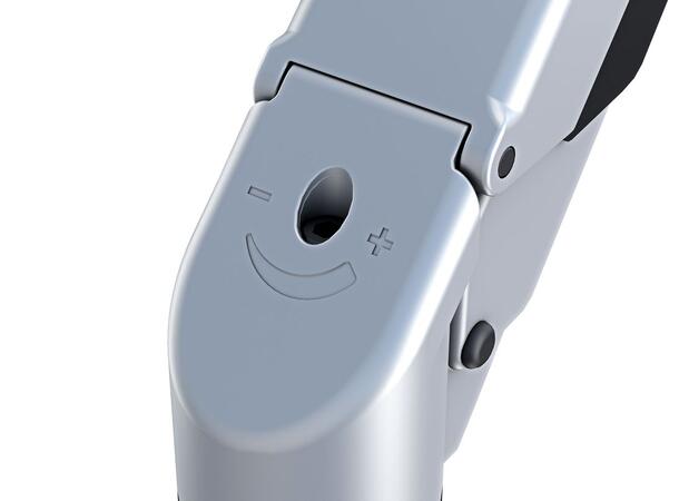 Multibrackets bordstativ gass arm single Sølv , VESA 75, 100, 15-32", 10Kg 