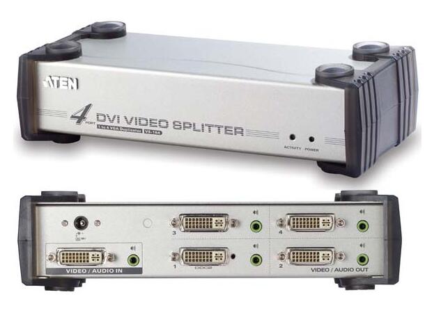 Aten VS164 splitter for DVI og Lyd 1:4 DVI og Minijack kontakter | 1920x1200