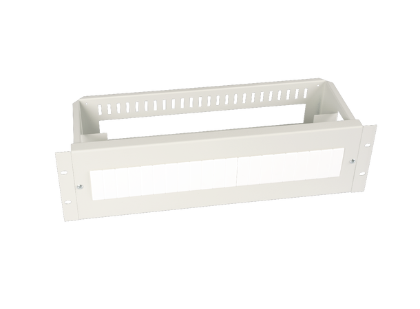 Lande 19" DIN skinne inst.enhet Grå 3U For montering av PS på DIN skinne 