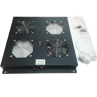 Lande viftemodul for gulvskap Svart 2 vifter , m/justerbar termostat