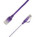 LinkIT Flat U/UTP Cat6a lilla 4m AWG  34/7 | PVC | 1x4mm