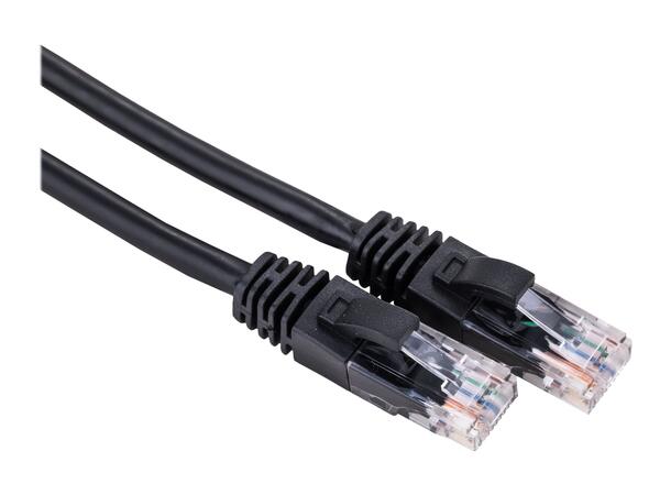 LinkIT Patch U/UTP Cat6 svart 1.5m AWG 24/7 | LSZH 
