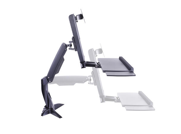 Multibrackets Flex Desk Workstation Sort , VESA 75x75 100x100, maks 11,4Kg 