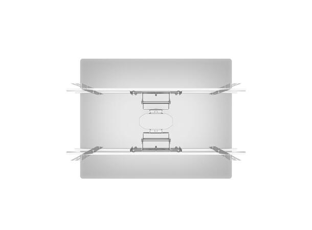 Multibrackets Gulvstativ 180 HD B2B sølv, 75Kg, 800x400, 55-80" 