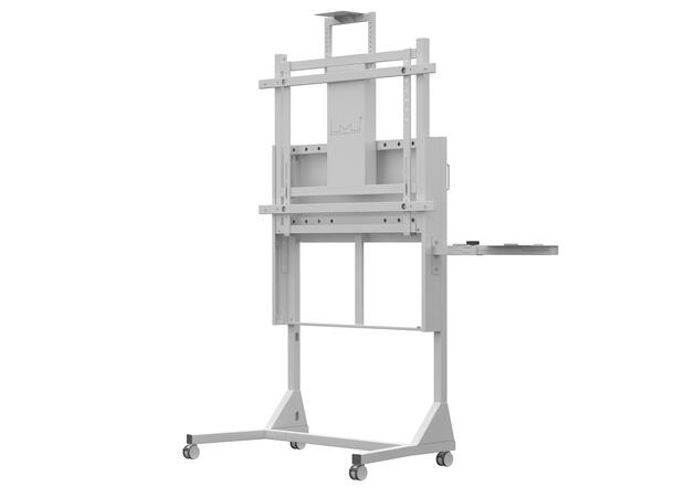 Multibrackets Gulvtralle motorisert 160 160Kg 50 cm høydejustering, 42-110",Hvit 