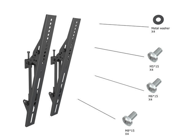 Multibrackets Pro Series Tilt arms 400 