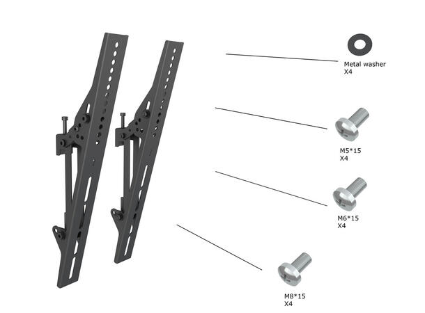 Multibrackets Pro Series Tilt arms 400