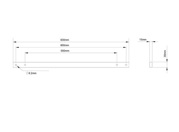 Multibrackets Pro Series extention 600 For Pop out 400 