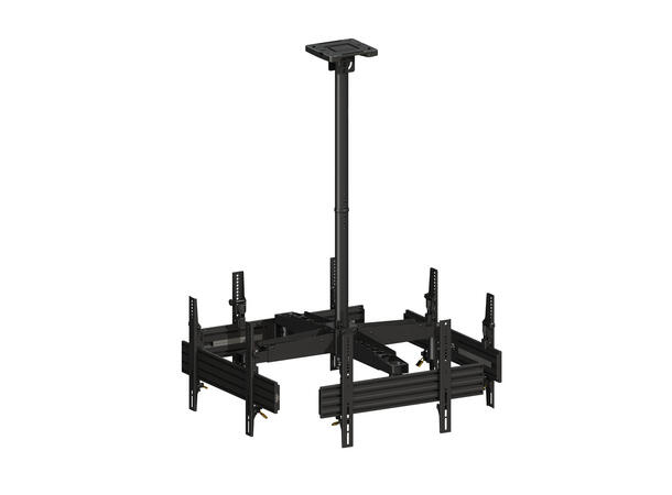 Multibrackets Pro takfeste MBC4U TÜV 600x400, 120 Kg, 87-327cm, 4 X 40-65" 