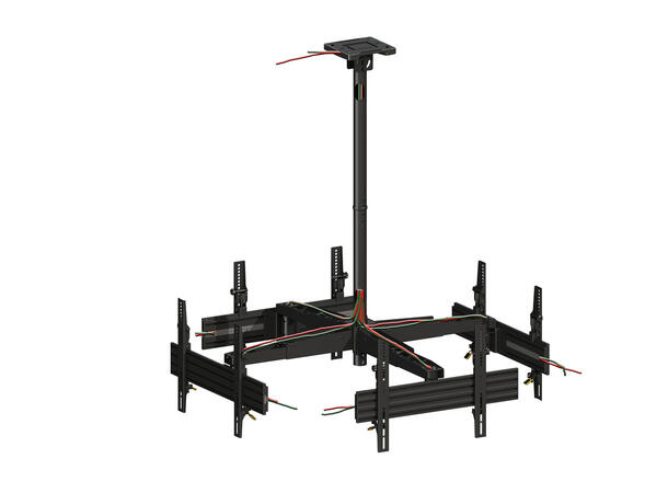 Multibrackets Pro takfeste MBC4U TÜV 600x400, 120 Kg, 87-327cm, 4 X 40-65" 