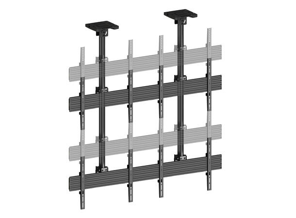Multibrackets Takfeste Pro 2x2 display 40-65", Sort, VESA 600x400, 120 Kg, 