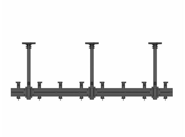 Multibrackets Takfeste Pro MBC4X1U Svart, 200x200, 120Kg, 4 x 30-42" 