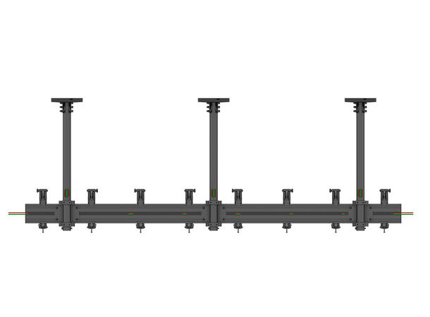 Multibrackets Takfeste Pro MBC4X1U Svart, 200x200, 120Kg, 4 x 30-42" 
