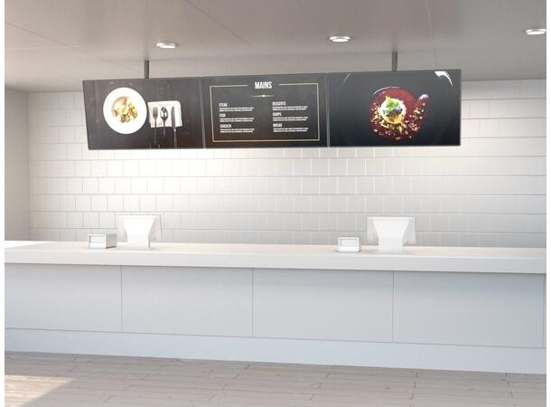 Multibrackets Takfeste Pro MBC4X1U Svart, 200x200, 120Kg, 4 x 30-42" 