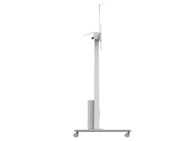 Multibrackets Tralle motor Floorstand 120Kg,65 cm høydejust, 42-100",Hvit 