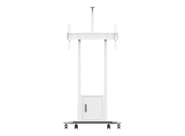 Multibrackets Tralle motor Floorstand 120Kg,65 cm høydejust, 42-100",Hvit 