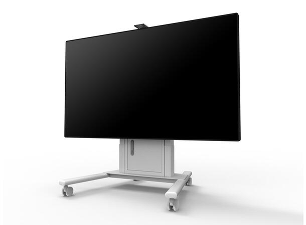 Multibrackets Tralle motor Floorstand 120Kg,65 cm høydejust, 42-100",Hvit 