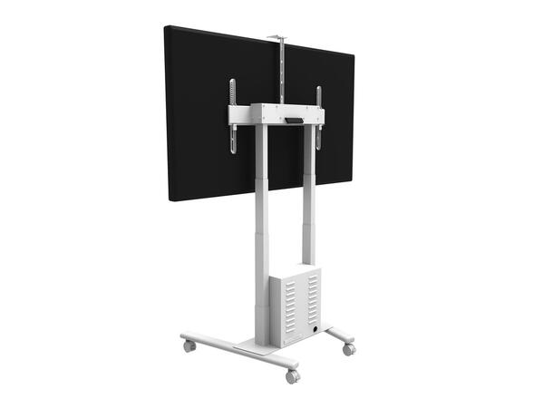 Multibrackets Tralle motor Floorstand 120Kg,65 cm høydejust, 42-100",Hvit 