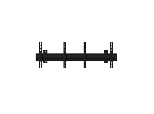 Multibrackets Veggfeste PRO MBW2U Fixed 70Kg pr skjerm,VESA 600x400, Sort,40-65" 