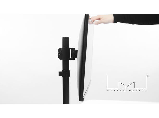 Multibrackets bordstativ Basic Single Svart, 15"-27", 10kg, Vesa 75, 100 