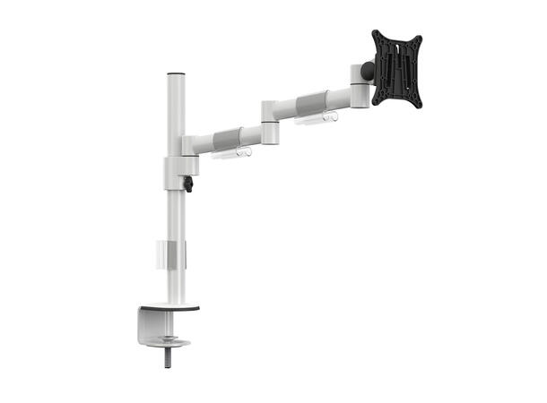 Multibrackets bordstativ single II Hvit, Officeline, VESA 75, 100, 15-30" 