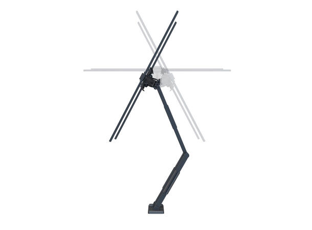 Multibrackets veggfeste flexarm THIN Sort, Maks Vesa 600x400, 30 Kg, 32-55" 