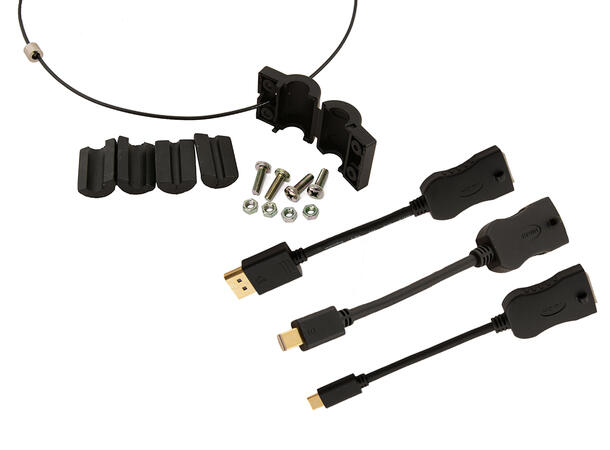Stoltzen Nyx Adapter Cable 3 Umontert DP, miniDP, USB-C. Leveres umontert