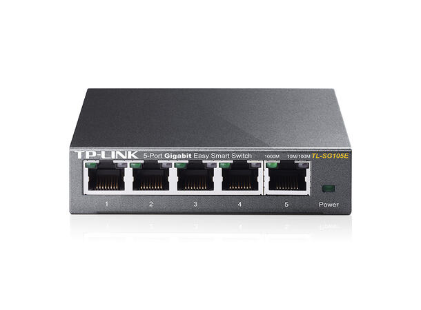 TP-Link Switch TL-SG105E 5-Port Easy Smart QoS, IGMP Snooping